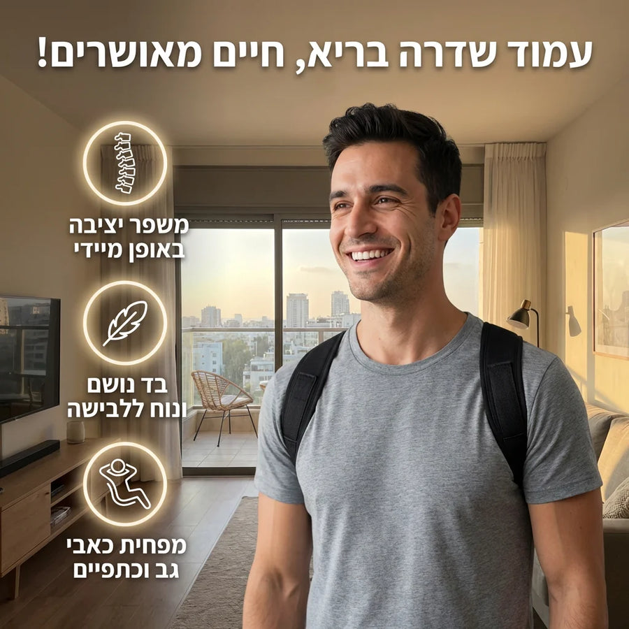 הפתרון ליציבה זקופה וביטחון עצמי