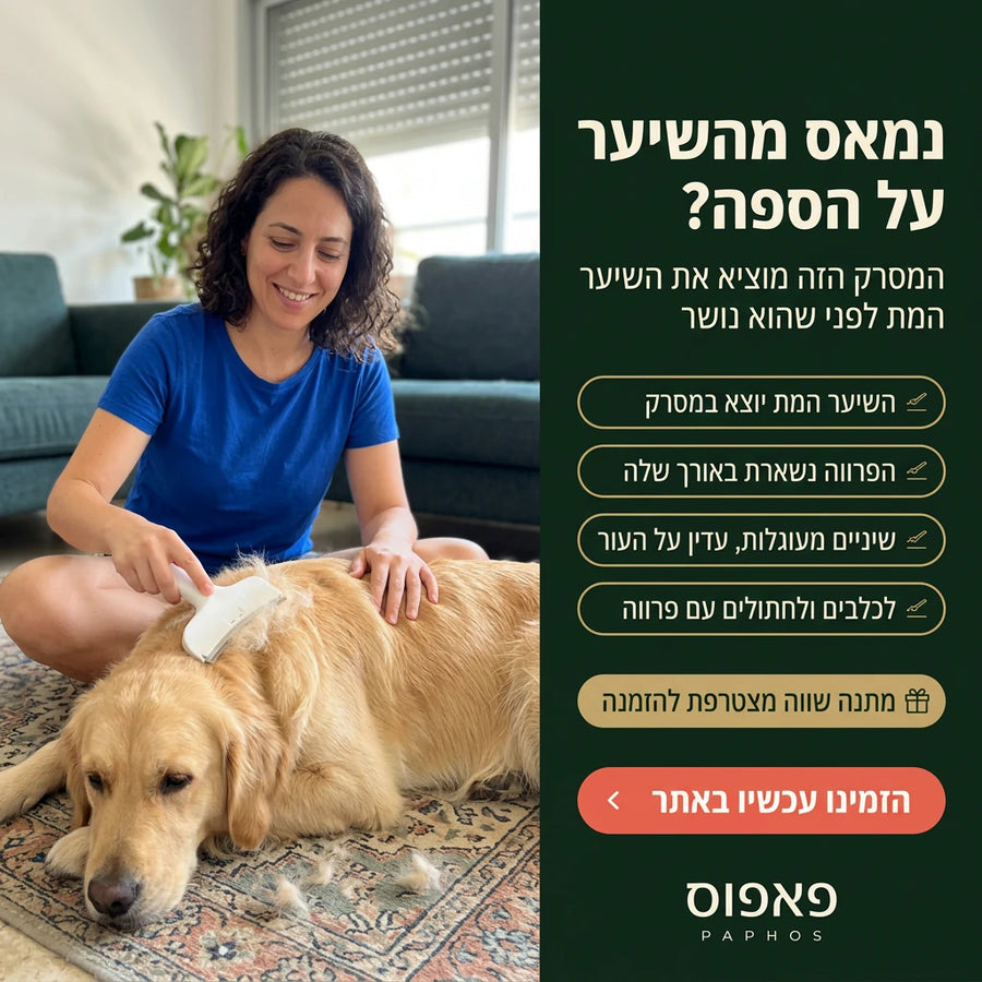 מסרק נגד נשירה לכלבים וחתולים
