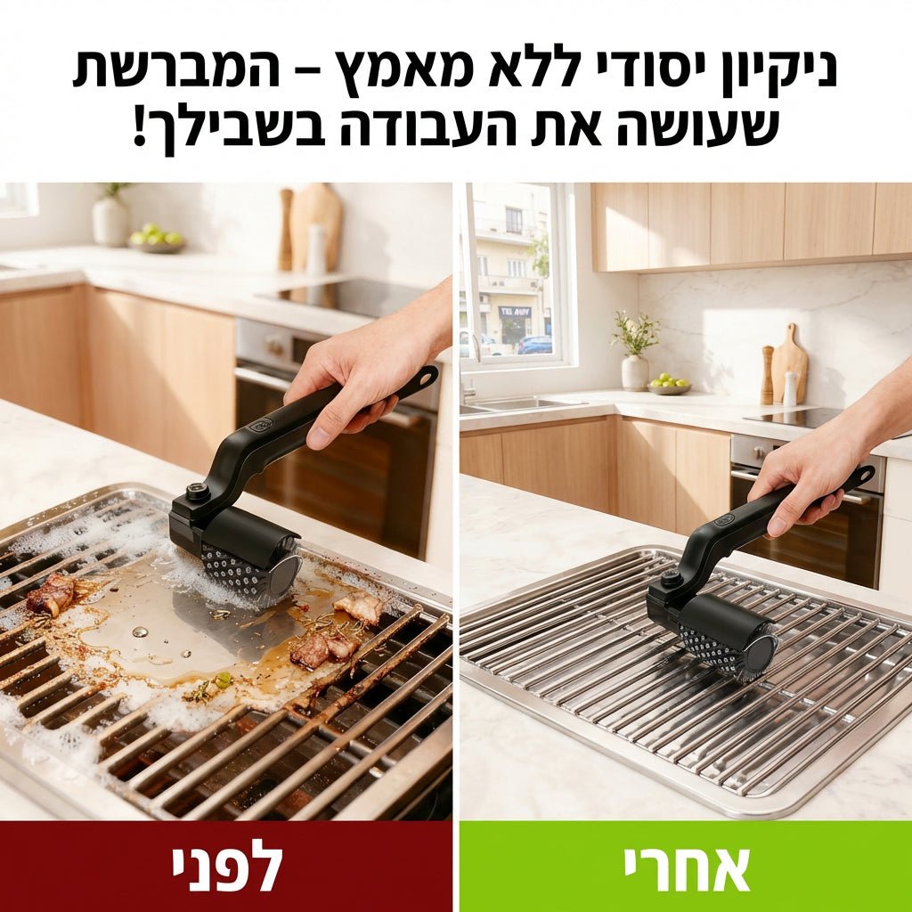 מברשת גריל קלין פרימיום - Elora